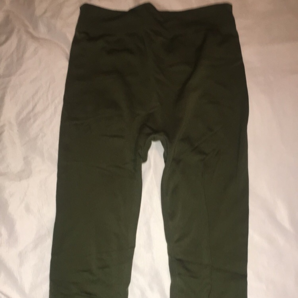 Olive green leggings